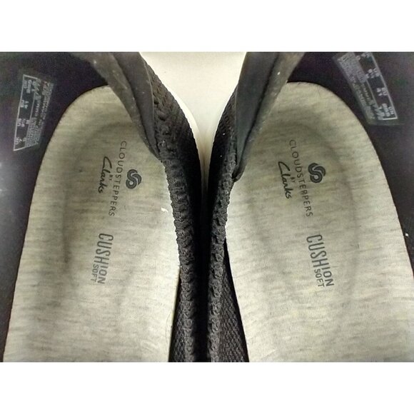 Clarks Cloudsteppers Washable Knit Slip-Ons Adella Stride Black 9.5 - Picture 7 of 8